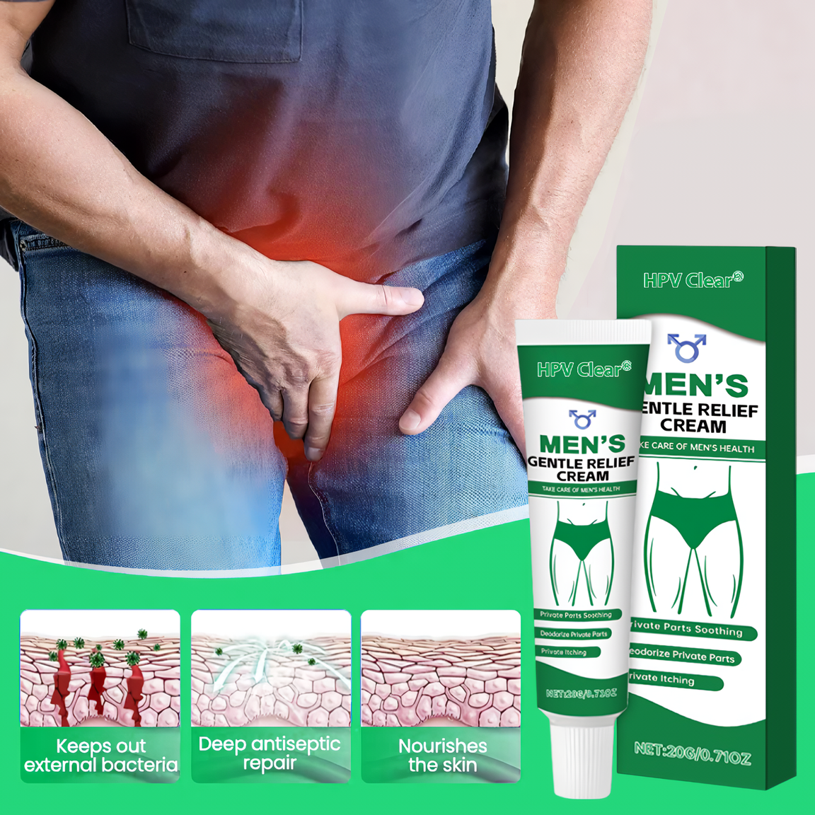 HPVCLEAR® Men’s GentX Relief Cream